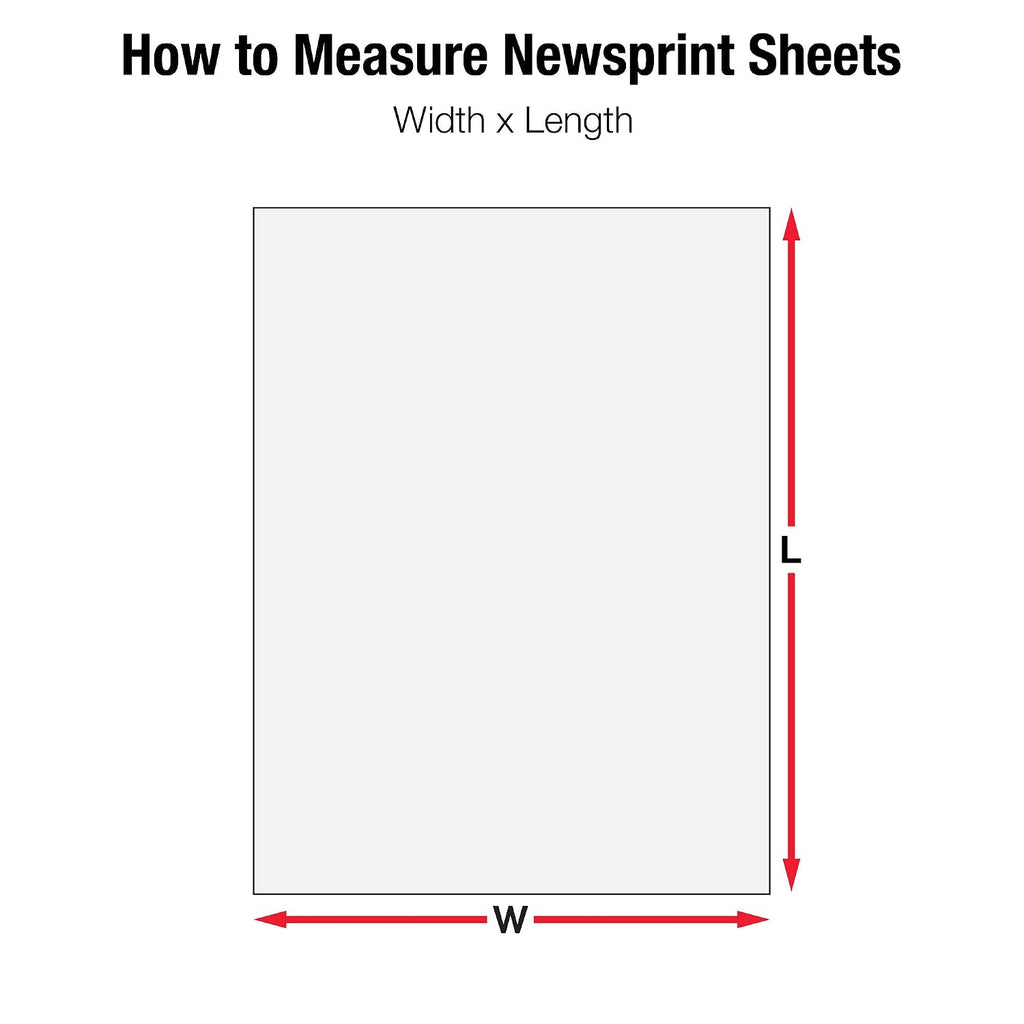 Packing Paper Sheets 30" x 20" (1200 Sheets) - Newsprint Paper for Shipping, Storage and Moving Supplies, White