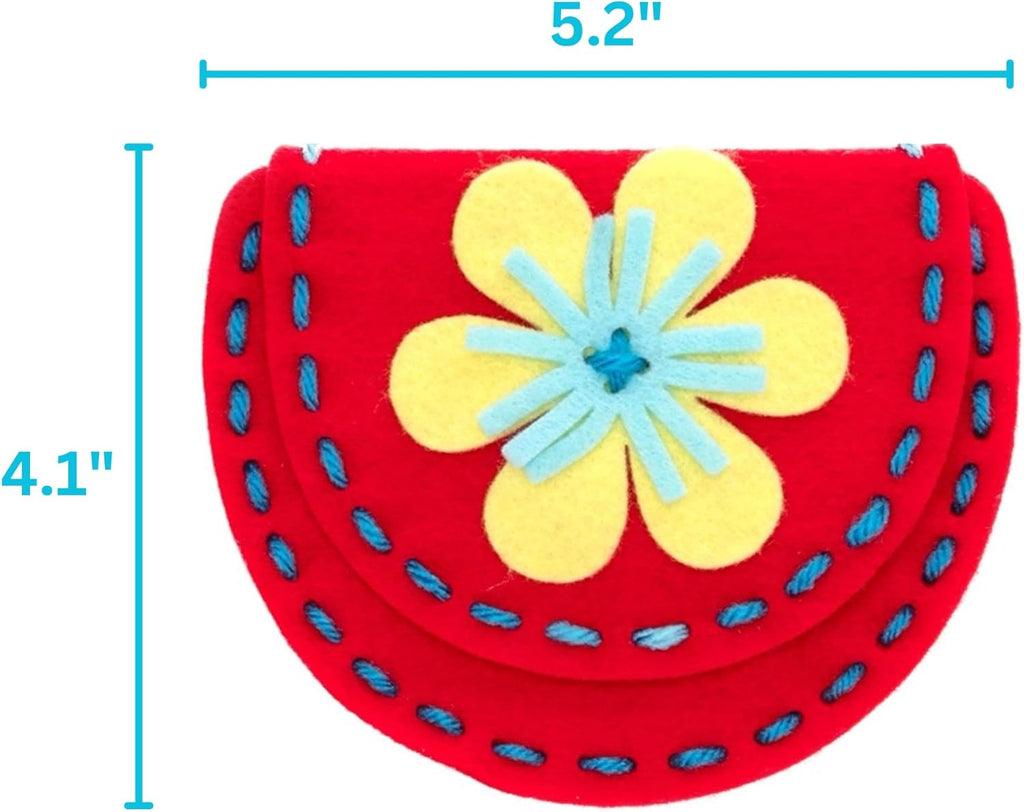 Sew Your Own Purses - Sewing Kit for Kids - Felt Crafts for Kids - Sewing Ages 4-8 Plus - Felt Kit - Helps Develop