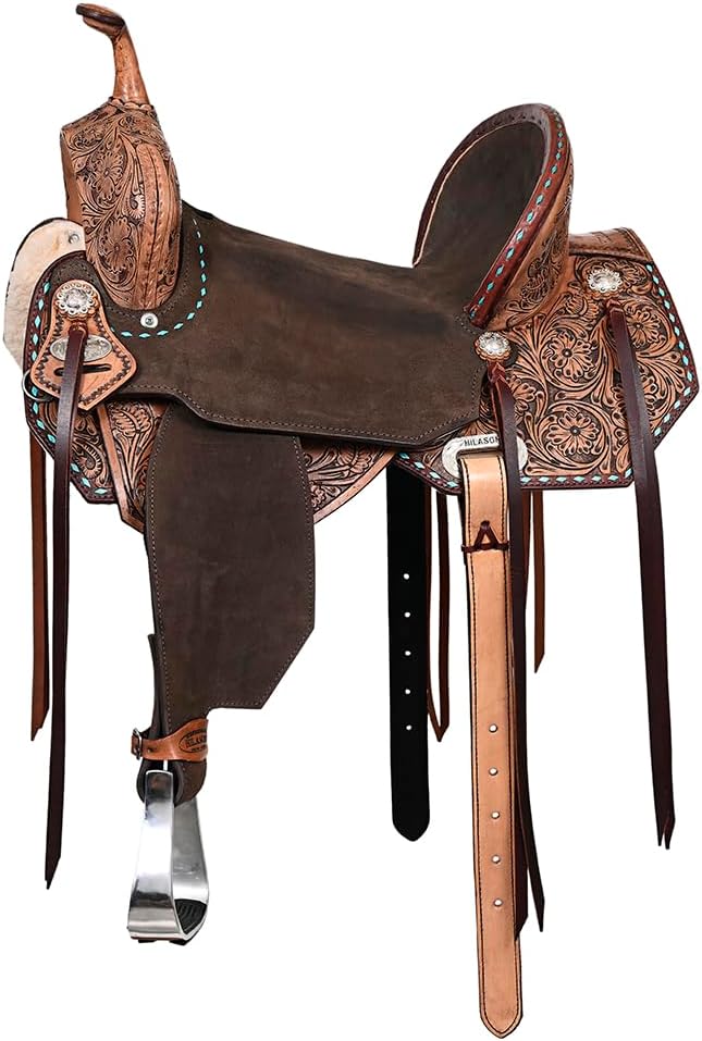 Flex Tree Western Saddle Brown Barrel Trail Horse
