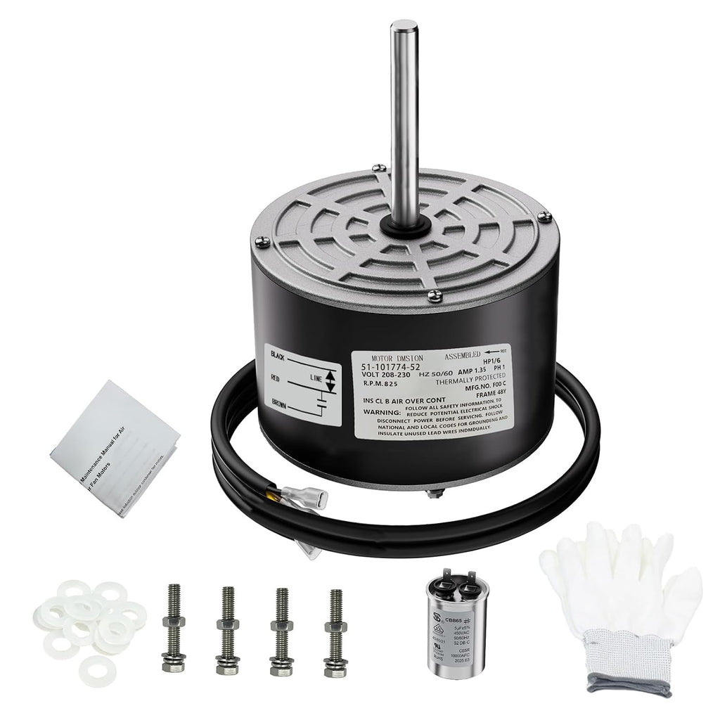 51-101774-52 PD512807 1/6 HP 825 RPM Condenser Fan Motor Compatible Replacement for US Motors