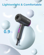 Professional Ionic Hair Dryer with Diffuser & Nozzle | Low Noise