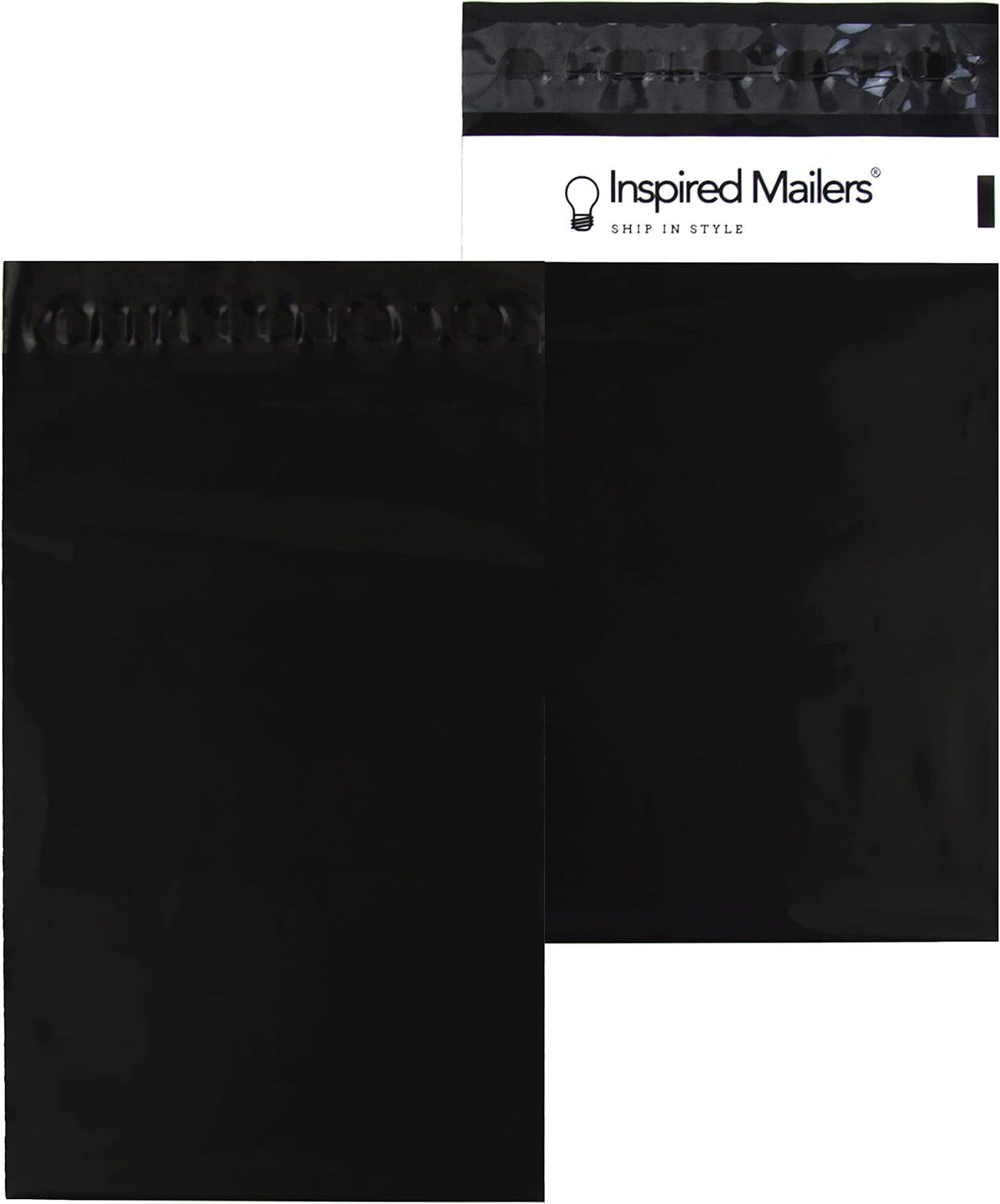 100 Poly Mailers 6x9 - Black - Small Shipping Envelopes