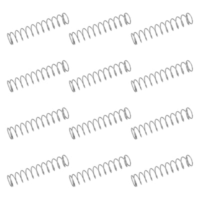 50Pcs 304 Stainless Steel Compression Springs,0.7mmWD, 8mm ODx40mm L
