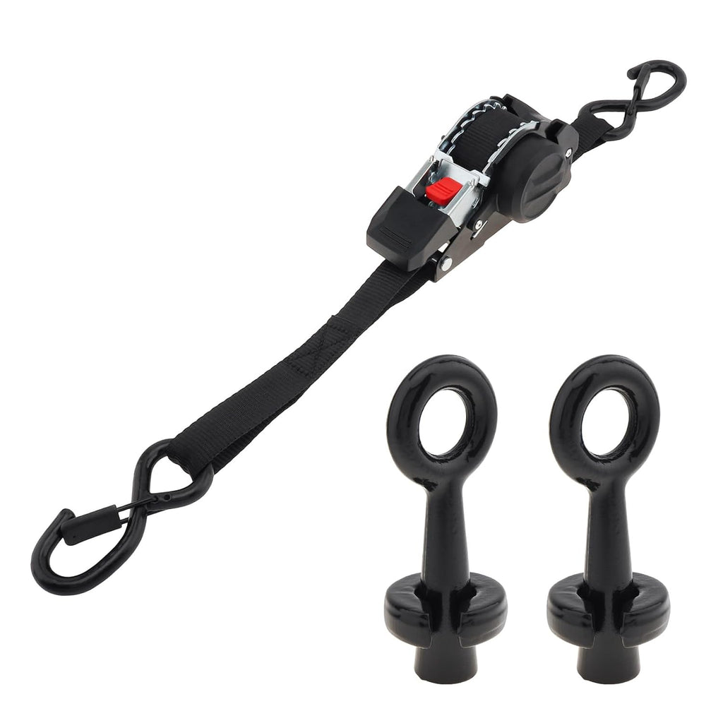 Fence Stretcher Tool Kit, Wire Puller Fence Repair Kit with Retractable Ratchet Strap, Heavy Duty 5.1 Inch Grade 45
