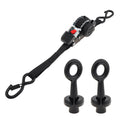 Fence Stretcher Tool Kit, Wire Puller Fence Repair Kit with Retractable Ratchet Strap, Heavy Duty 5.1 Inch Grade 45