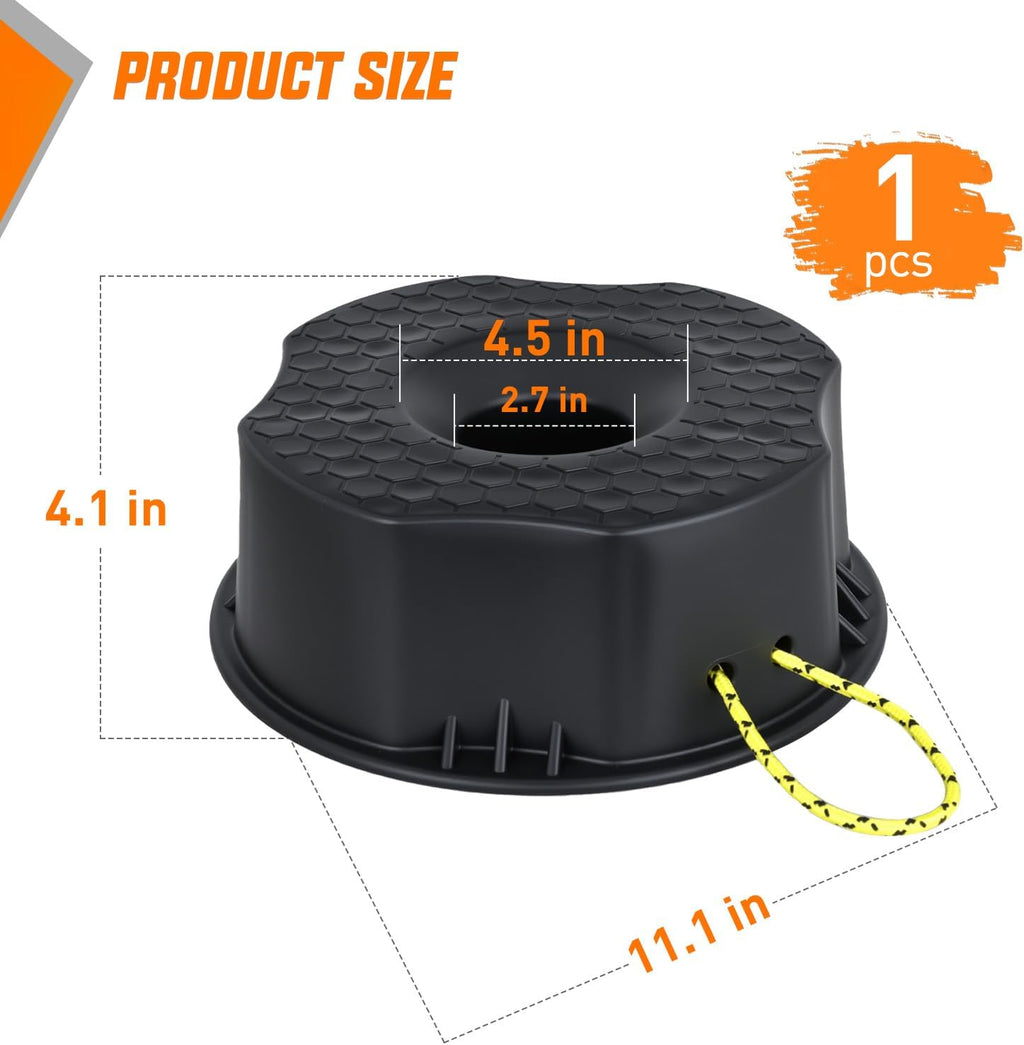 Trailer Jack Block RV Camper Stabilizer Leveling Blocks 10000lb 1PC | Heavy Duty RV Leveling Block for Travel Trailer