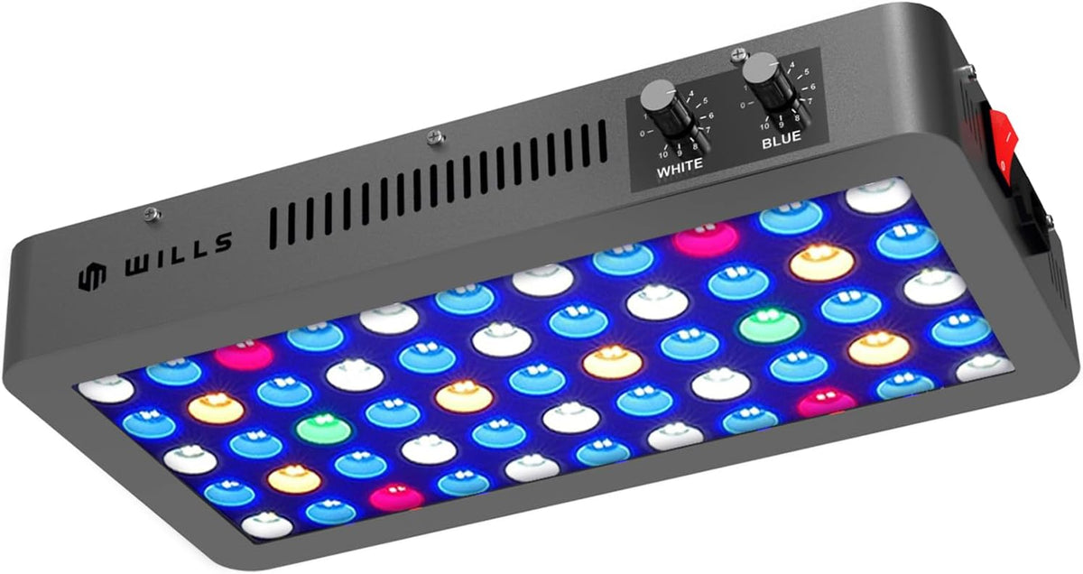Aquarium Light, 100W Full Spectrum LED Reef Lights, 16"x8"x2.4"