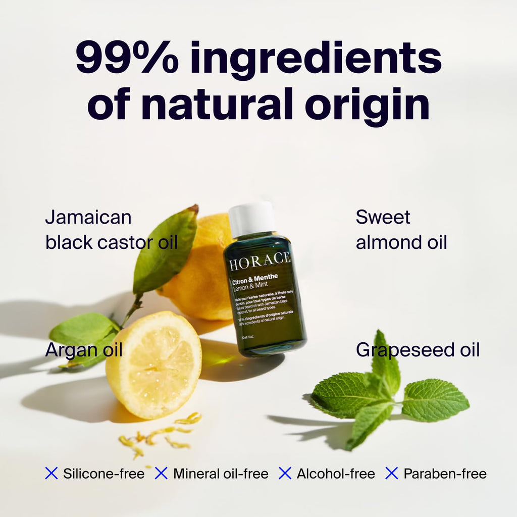 Lemon & Mint Beard Oil for Men 1 fl.oz