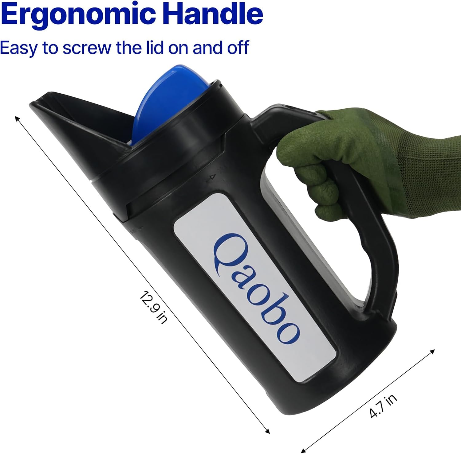 3-Adjustable-Setting Handheld Spreader, Multi-Use Lawn Spreaders for Fertilizer, Grass Seed, Salt and Ice Melt