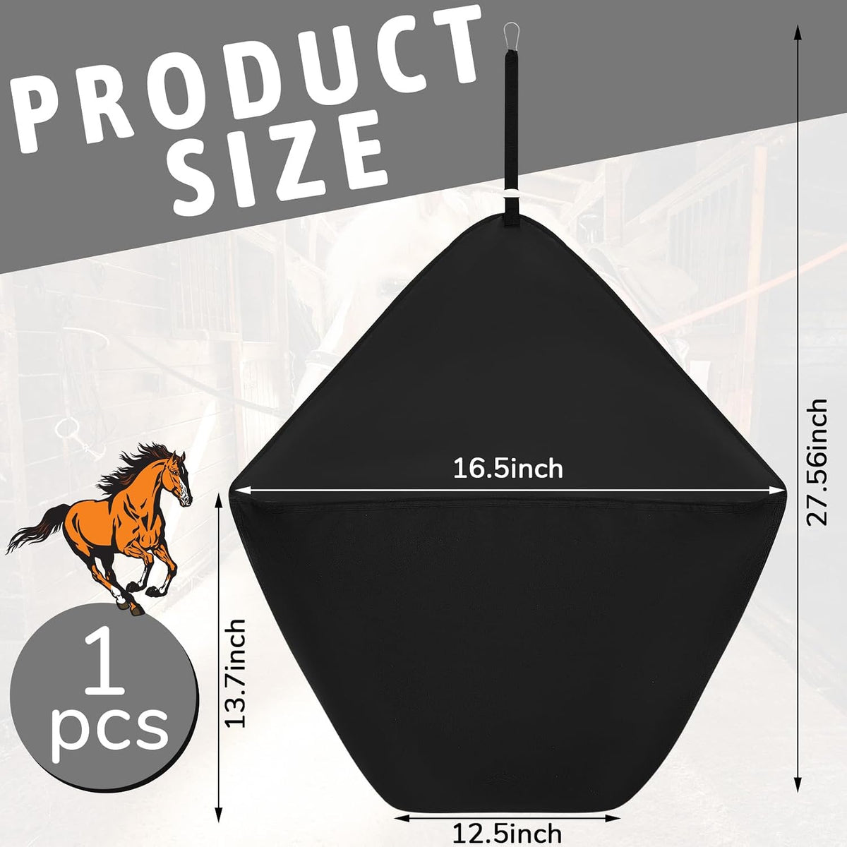 1 Pcs Horse Feed Bag Water Bucket for Horse Trailer Accessories