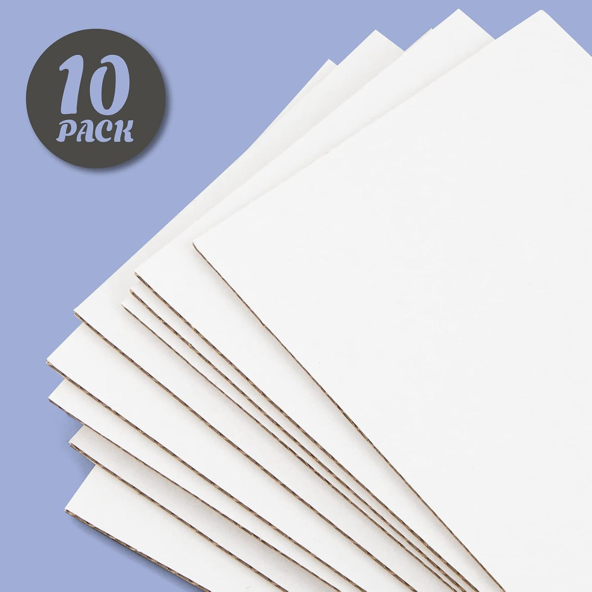 10 Pack 12x12 Corrugated Cardboard Sheets