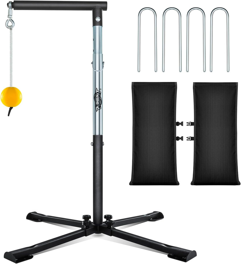 Baseball Softball Batting Tee with Tethered Ball | Auto Reset Baseball Swing Trainner,Softball Hitting