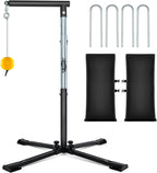 Baseball Softball Batting Tee with Tethered Ball | Auto Reset Baseball Swing Trainner,Softball Hitting