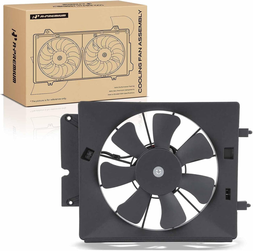 A-Premium A/C Condenser Fan Assembly Compatible with Honda