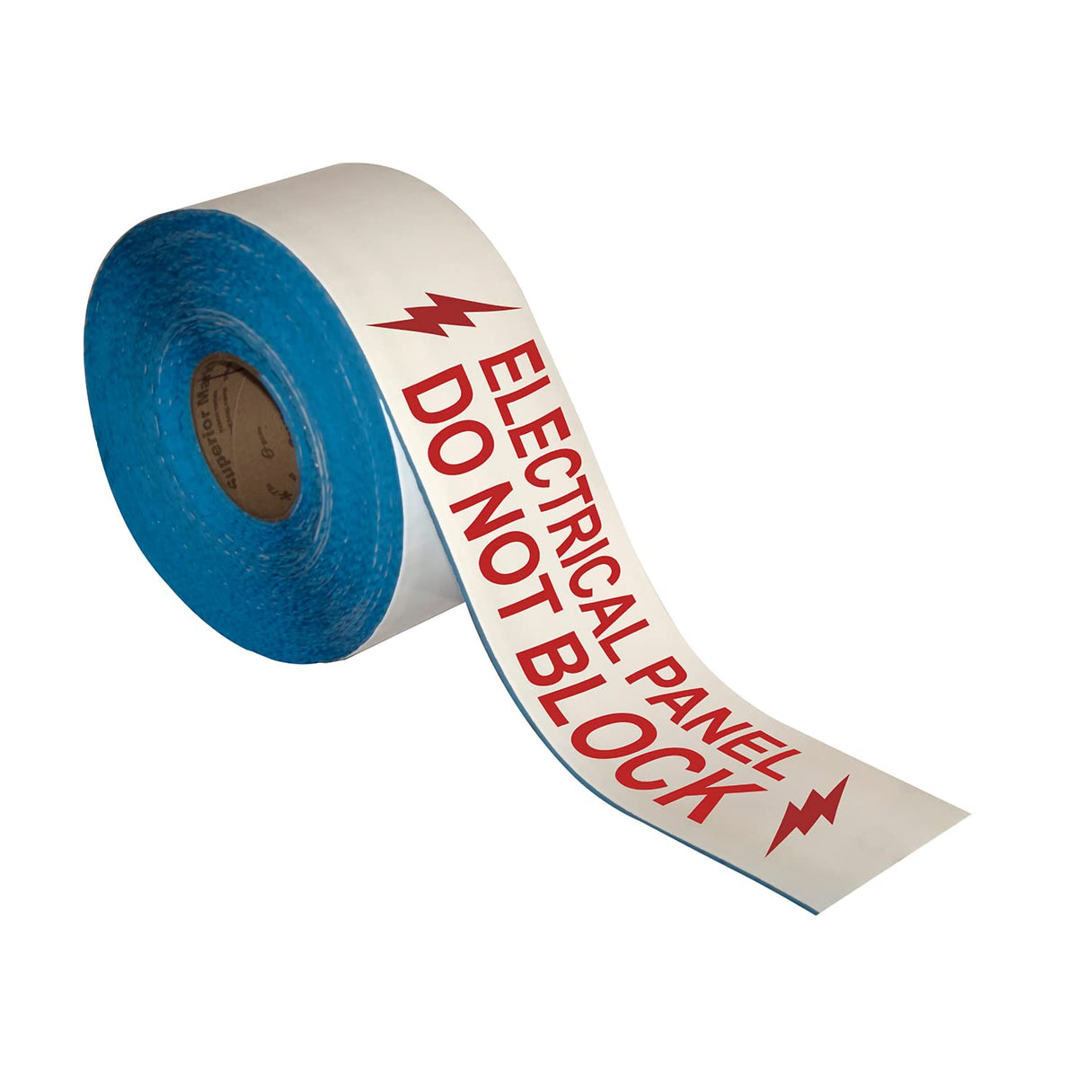 Red & White 4 inch x 100 feet Electrical Panel Do Not Block Floor Marking Tape, 32 mil Vinyl Floor Tape, Superior