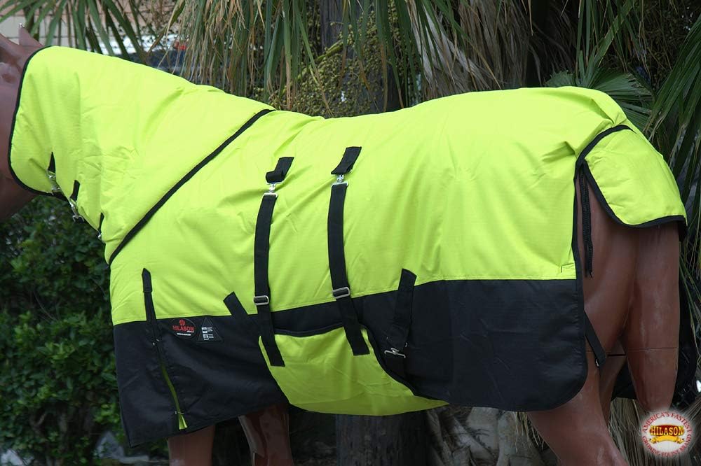 1200D Waterproof Winter Horse Turnout Blanket Lime Black