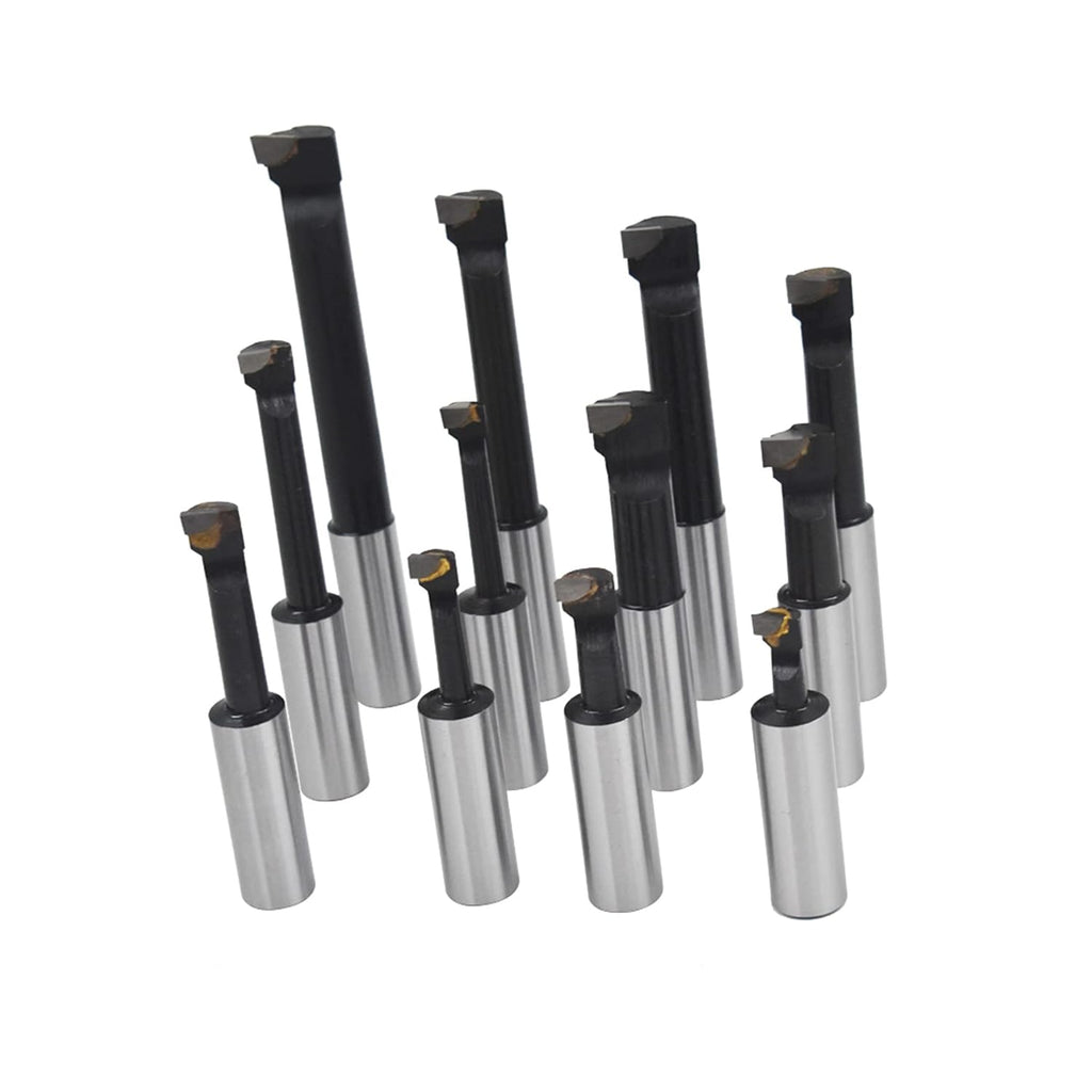 waltyotur Boring Bar Set 3/4 Inch Boring Bars 12-Pack for Milling Machines