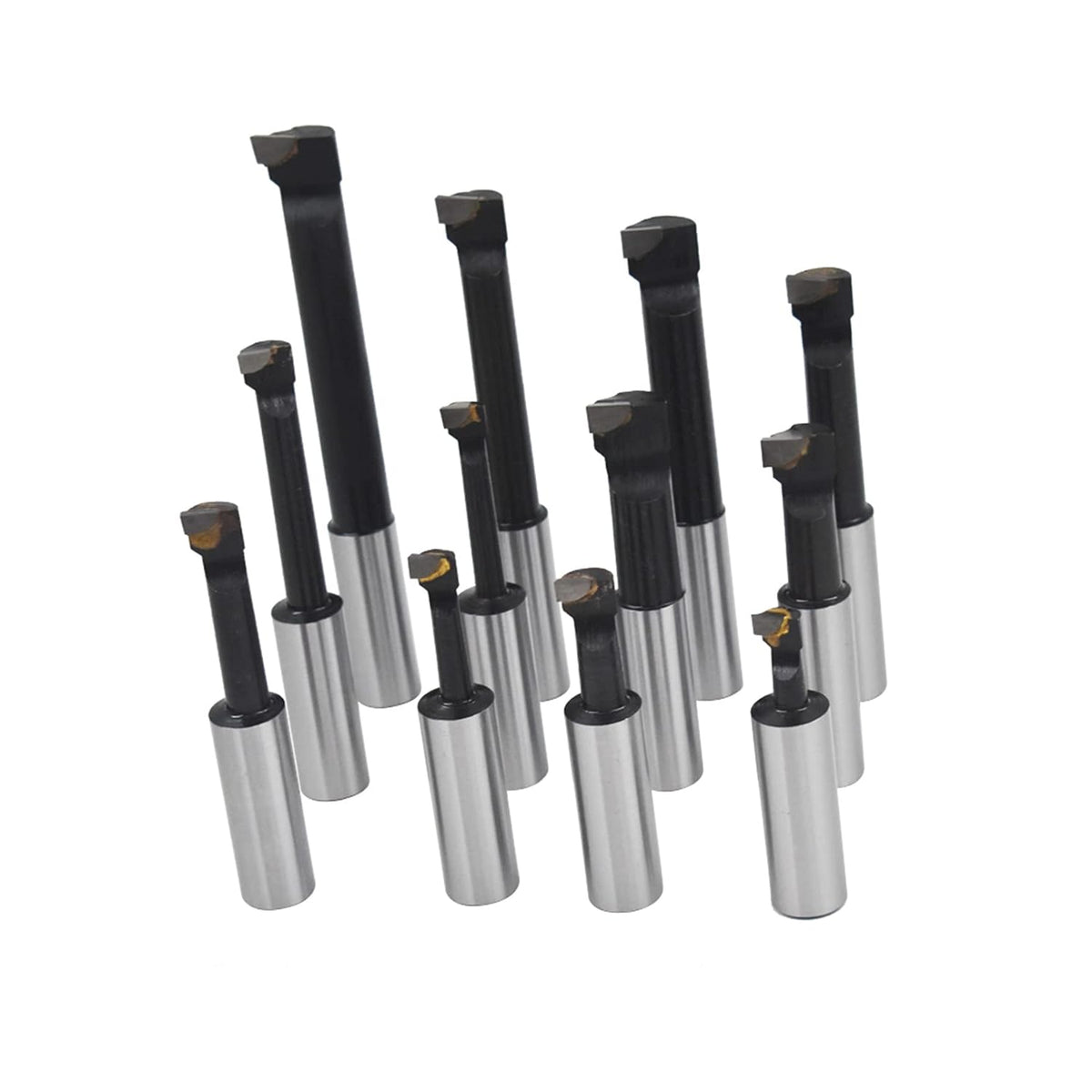 waltyotur Boring Bar Set 3/4 Inch Boring Bars 12-Pack for Milling Machines