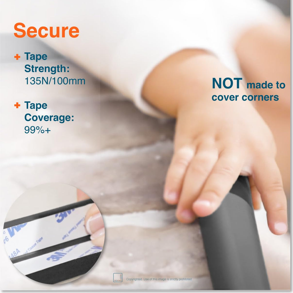 Furniture Edge Protector, Desk Edge Cover, Large 6ft Edge Only