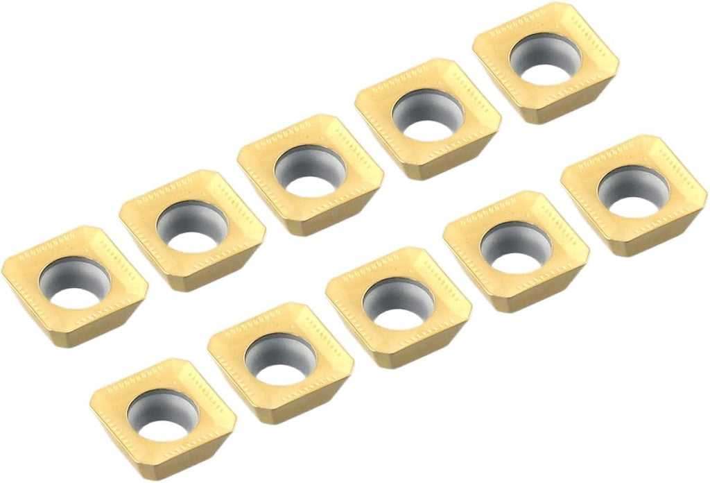 10 Pack SEKT1204 AFTN-XM LF6018 Carbide Milling Inserts for Steel Cast Iron Semi-Finishing and Finishing Compatible with SEHT1204 Toolholders High Grip