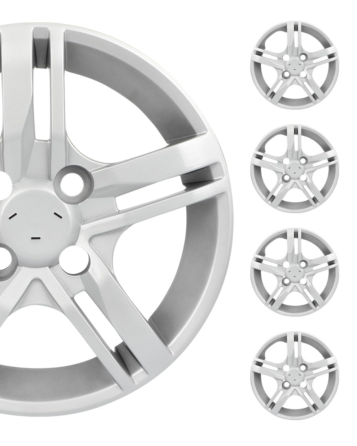 Hubcaps Wheel Cover Rim 13 Inch 4 PCS Silver