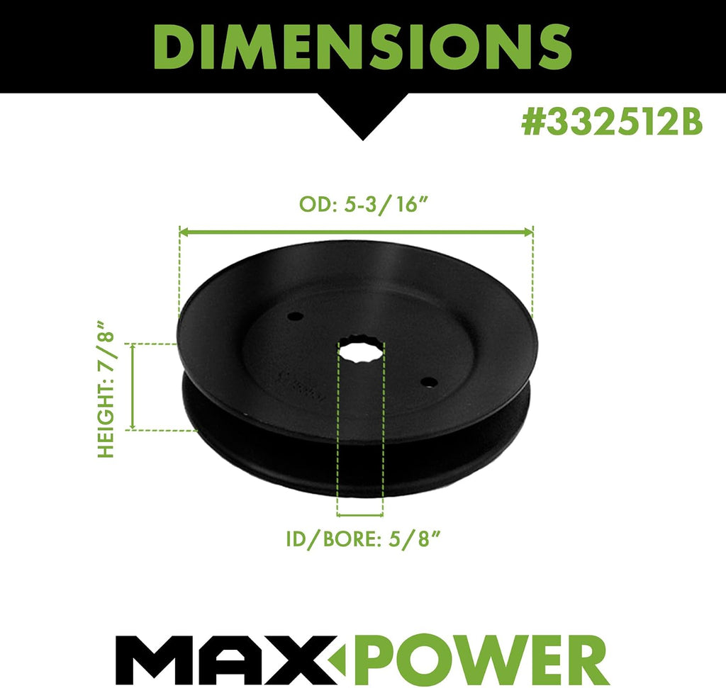 MaxPower 332512B Spindle Pulley