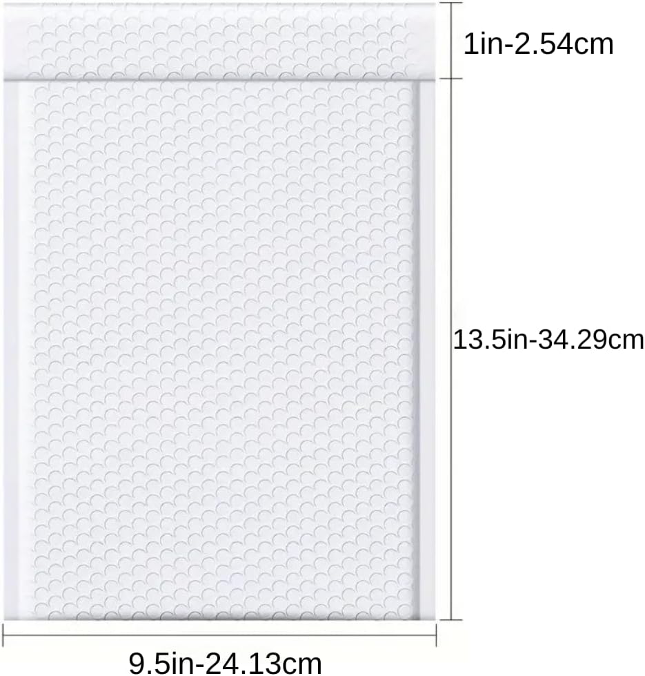 100 PC 9.5x14.5 Inches Poly Bubble Mailers Shipping Padded Envelopes Self Seal Waterproof Cushion Envelopes
