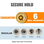 SUNGATOR 8-Piece Solid Brass 1/4" NPT Air Compressor Fitting, Quick Connect