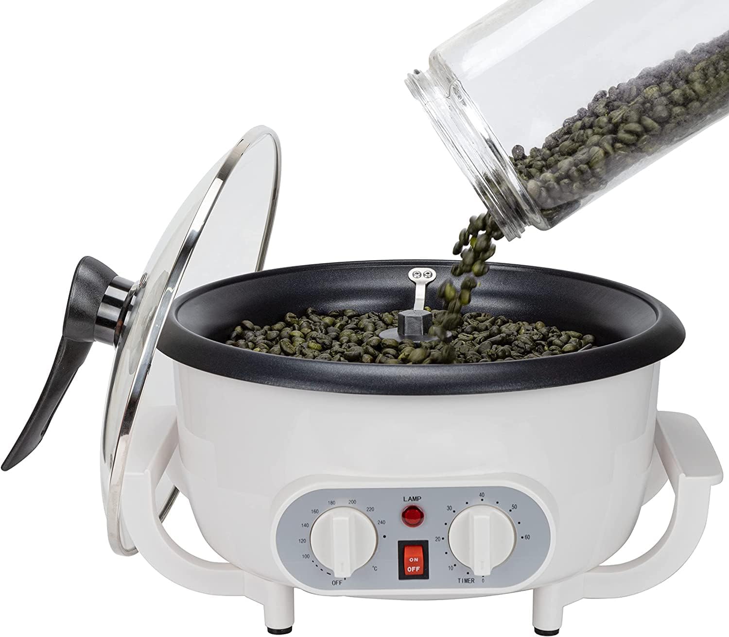Upgraded Coffee Roaster, Electric Coffee Bean Roaster Machine for Home