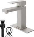 Bathroom Faucets 1 Hole Single Handle,Brushed Nickel