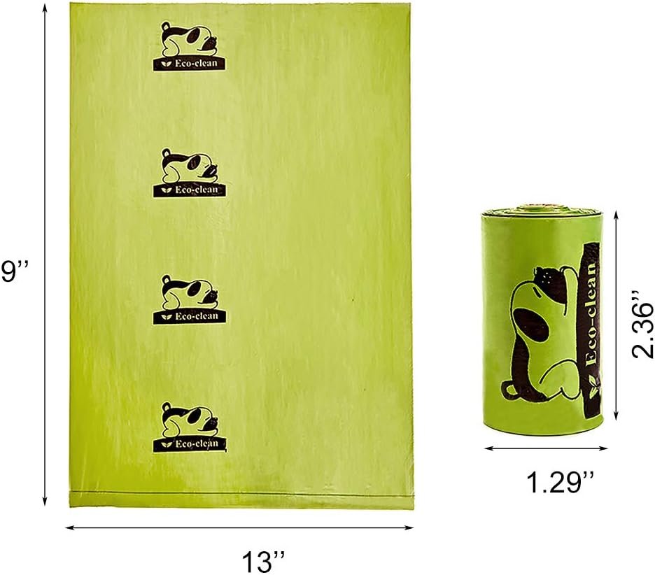 Dog Poop Bags, 60 Rolls / 900 Count Dog Waste Bags with Dispenser and Leash Clip, Unscented, Extra Thick and Strong