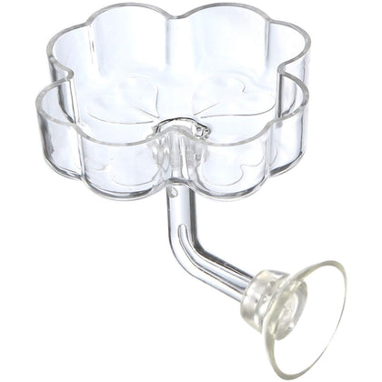 Aquarium Shrimp/Small Fish Feeding Dish Feeder Dish, Acrylic Material, Mini Size (Clover Shaped)
