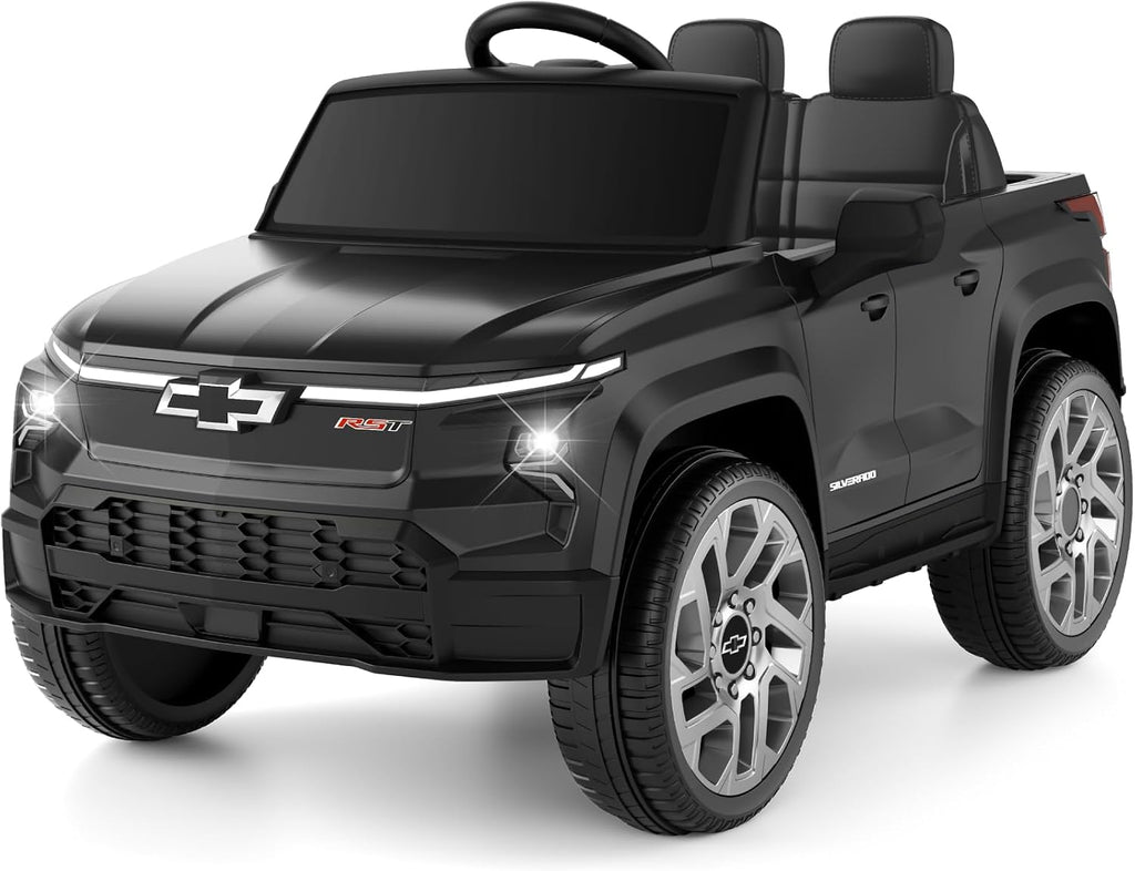 24V Licensed Chevrolet Silverado Electric Car for Kids, Ride on Toys for Toddlers with Remote Control, Soft Start