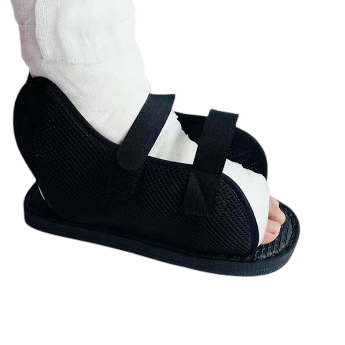 Post-Op Open Toe Plaster Cast Shoe Adjustable Walking Boot Cover Breathable Fracture Cast Protective Shoe Support