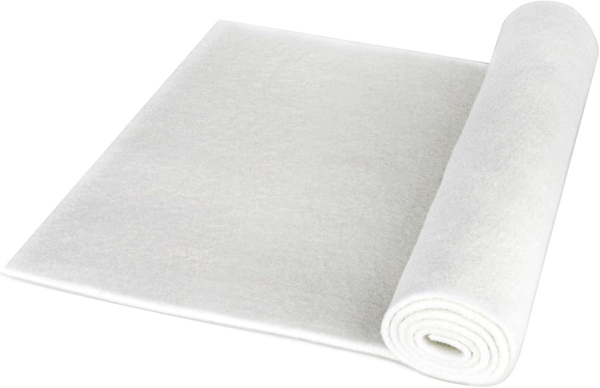 100 Micron Aquarium Filter Pad Extra Fine Filter Floss for Fish Tank Poly Filter Media Wool Water Polishing Felt 12"x