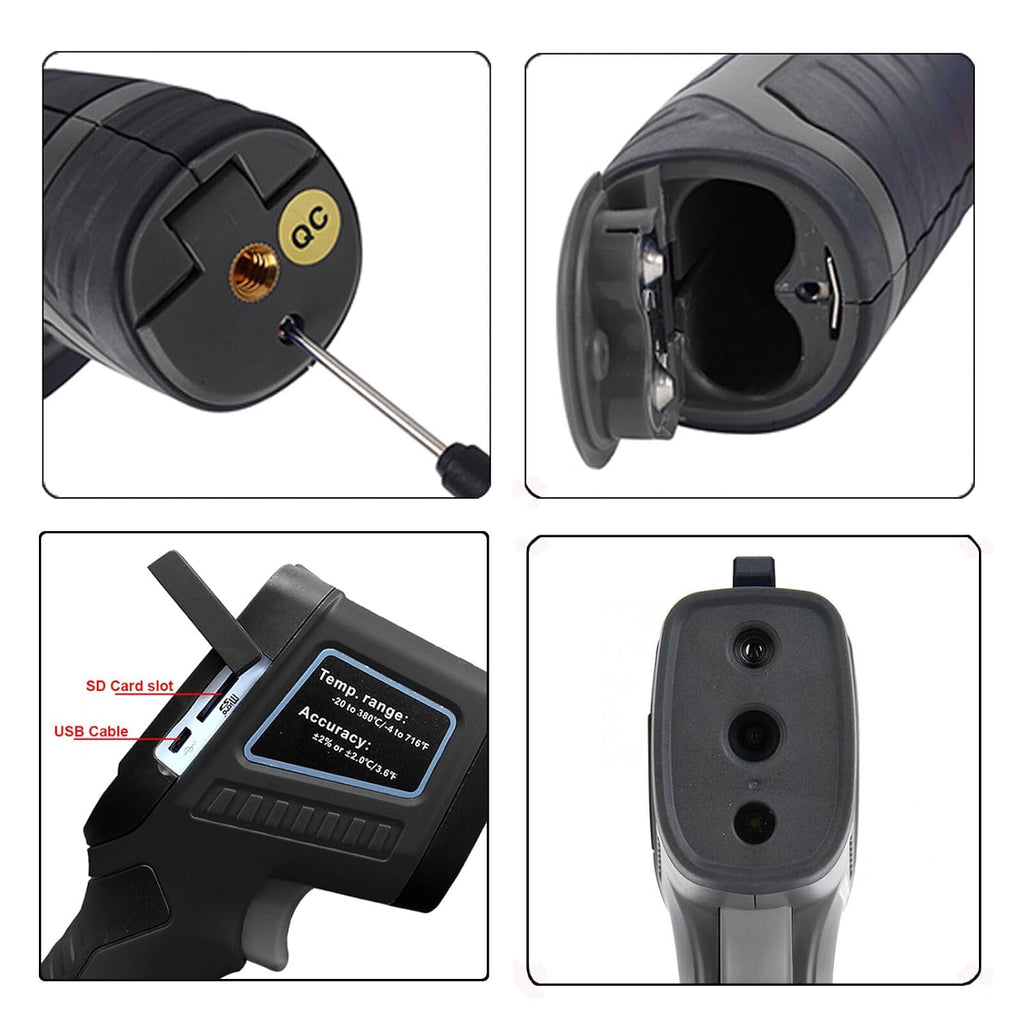 XE26 Thermal Imaging Camera, Handheld Infrared Thermal Camera, IR Image Resolution 1089 Pixels, 300000 Pixels Visible