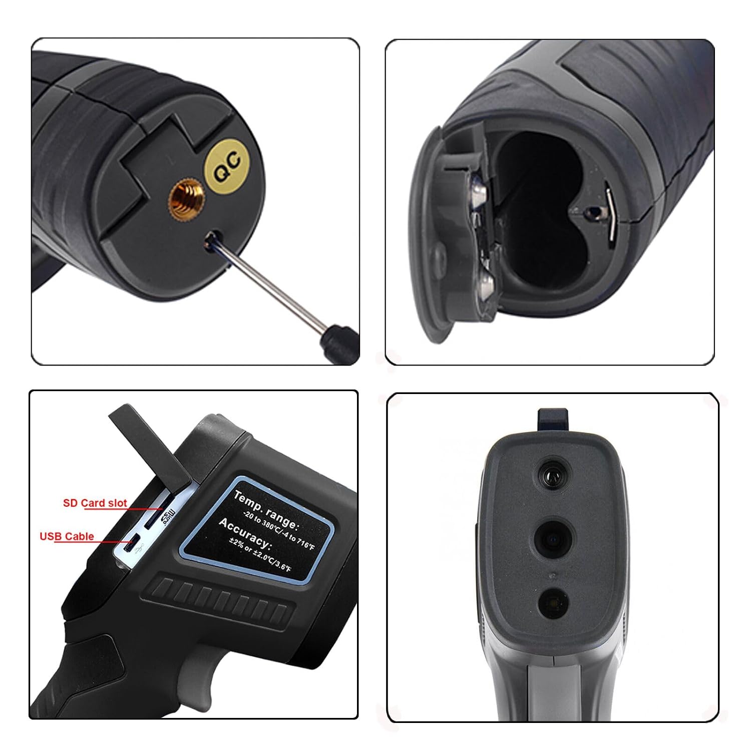 XE26 Thermal Imaging Camera, Handheld Infrared Thermal Camera, IR Image Resolution 1089 Pixels, 300000 Pixels Visible