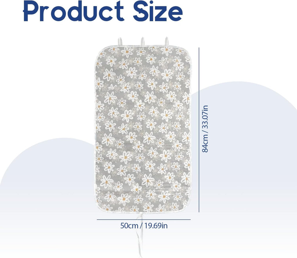 Portable Ironing Mat for Desktop, 3mm Thick Padding & Heat Resistant Cover for Steam Iron, Quilting & Travel –