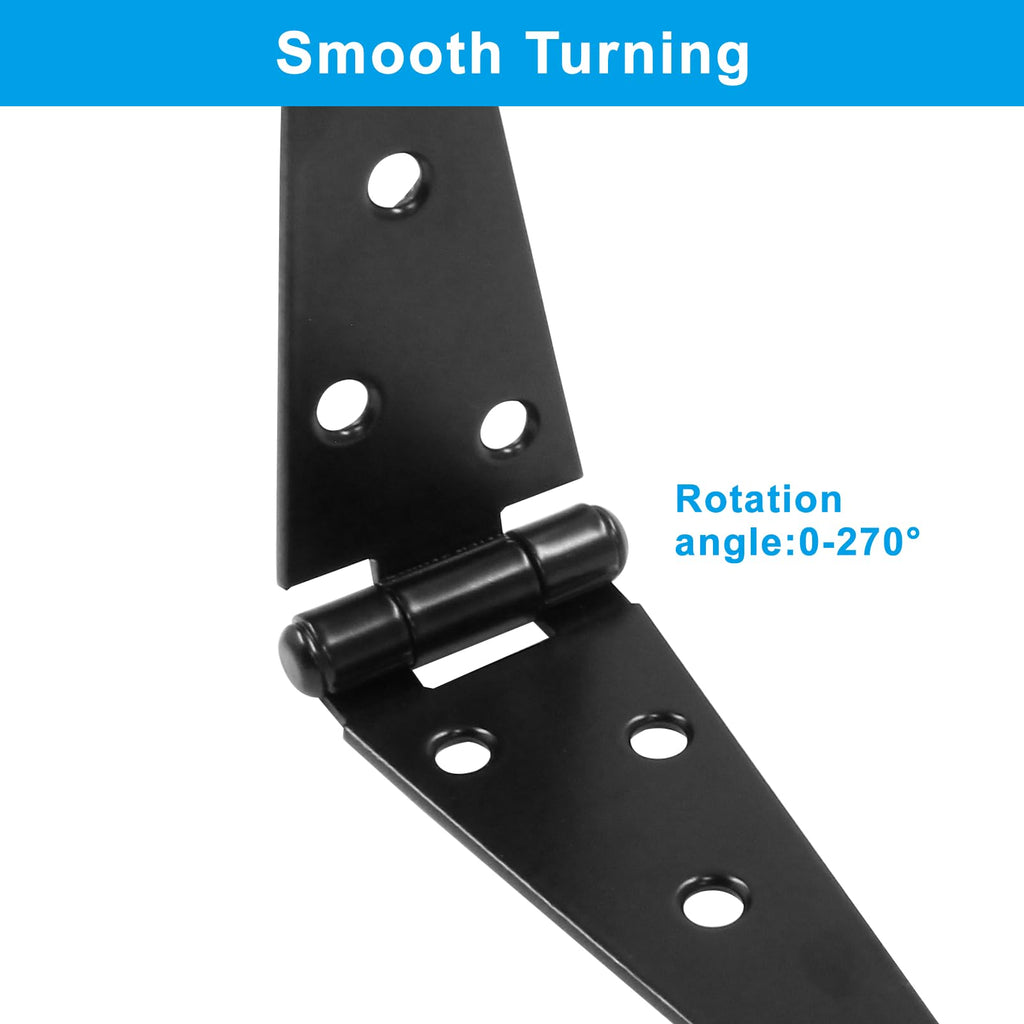4Pcs Strap Hinge Shed Door Hinges, 5 Inch Heavy Duty Gate Hinges