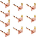 10 PCS EFIELD Copper Stub Out Elbow with Wall Flange, 1/2"Pex-A x 8"L