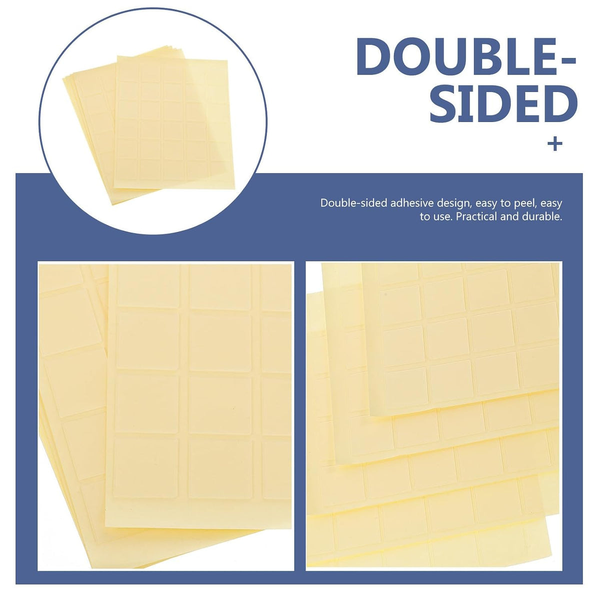 Double Sided Adhesive Tape Stickers, 150pcs No Trace Mounting