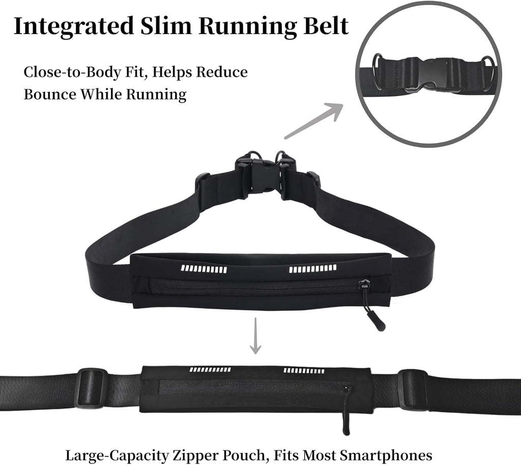 Hands Free Dog Leash with Running Belt for Walking, Running and Hiking