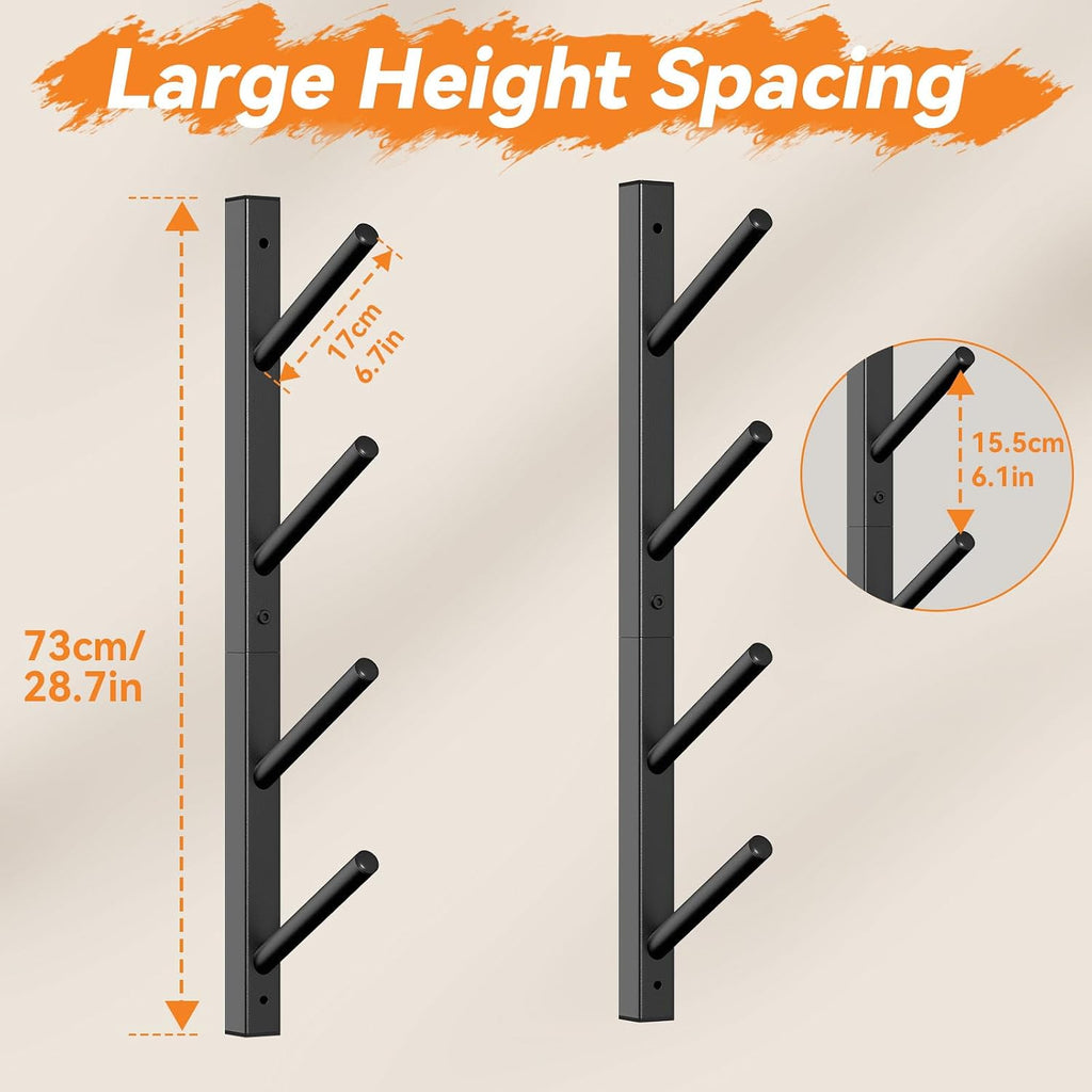 Skateboard Wall Mount, 6 Layer Skateboard Rack Holder, UHSD002B | Snowboard Wall Mount for Storage Longboard Deck