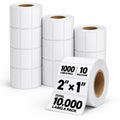 2x1 Direct Thermal Labels, 10 Rolls (10,000) Barcode FNSKU