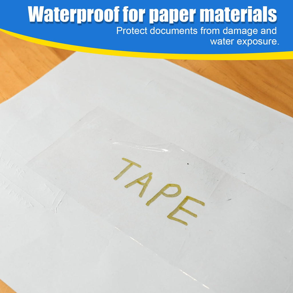 Wide Clear Packing Tape 6 Rolls, Total 360Y - 3 inch x 60 Yards, 2.4 mil Thick, 3 Inch Wide Transparent Packaging