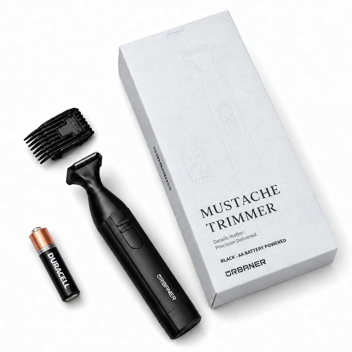 Mustache Trimmer for Men, Precision Beard Trimmer, IPX8 Waterproof