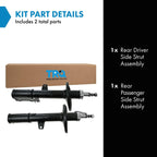 TRQ Rear Strut Assembly Set