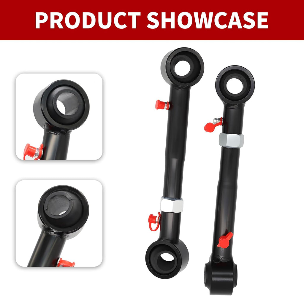 Nakkaa Front Sway Bar Links Compatible with Wrangler JK JKU 2007-2018