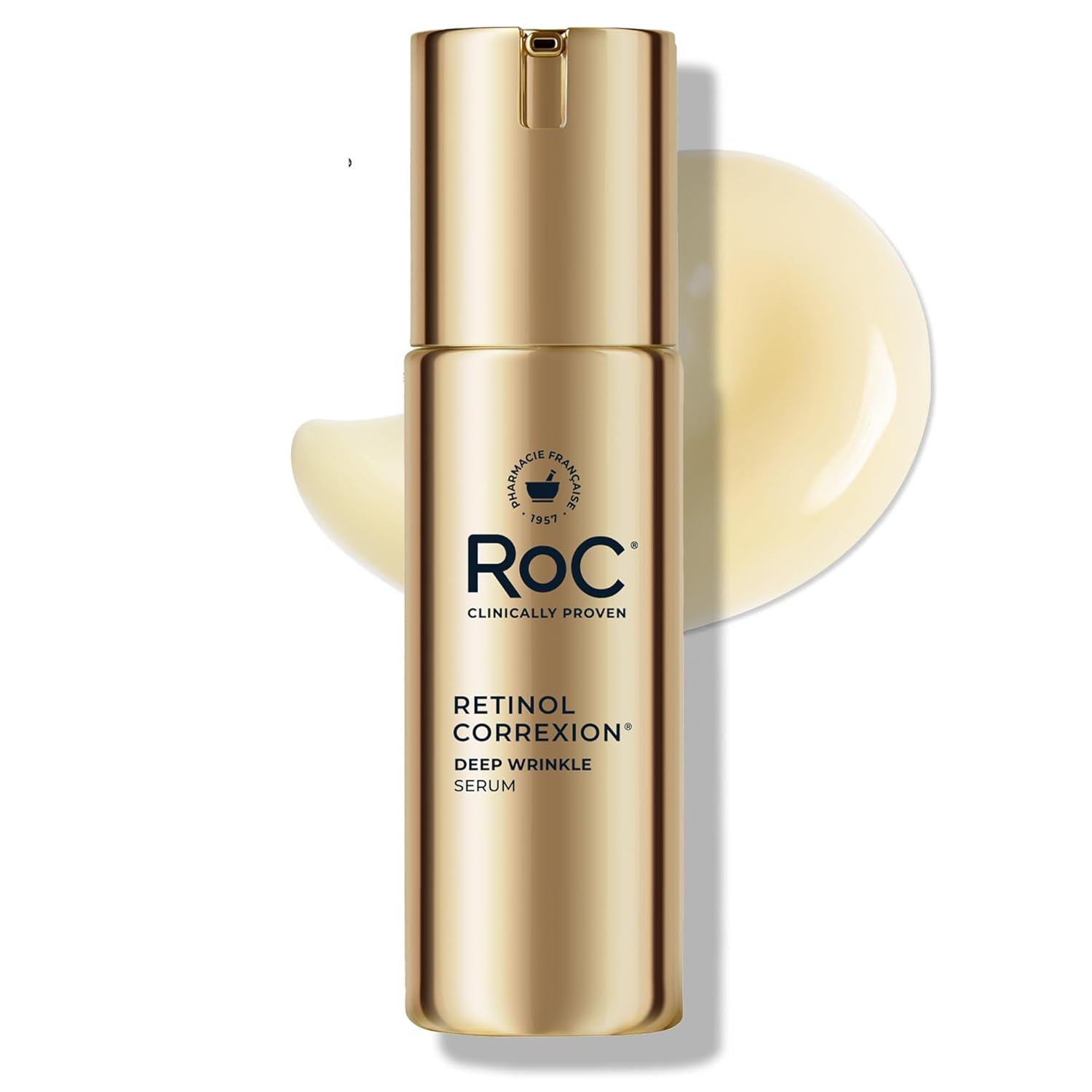 Retinol Correxion Deep Wrinkle Retinol Face Serum with Ascorbic Acid, Anti-Aging Treatment for Fine Lines, Dark