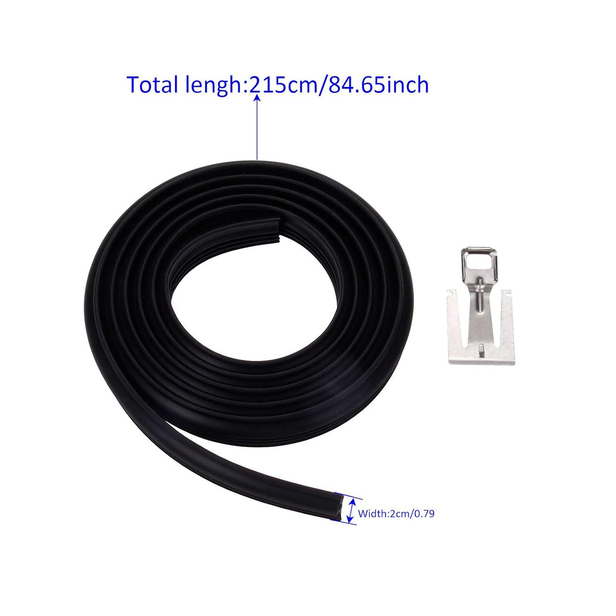 W10542314 Dishwasher Door Seal Gasket Strike Compatible with Whirlpool Amana Crosley Estate Kenmore Replaces AP5650274 PS5136129 2409202 8268888 W10300589 W10284090 W10350162